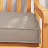 vidaXL Set de coussins de palette 2 pcs Taupe 200 x 40 x 8 cm