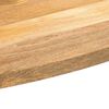 vidaXL Dessus de table 100x50x2,5 cm ovale bois massif de manguier