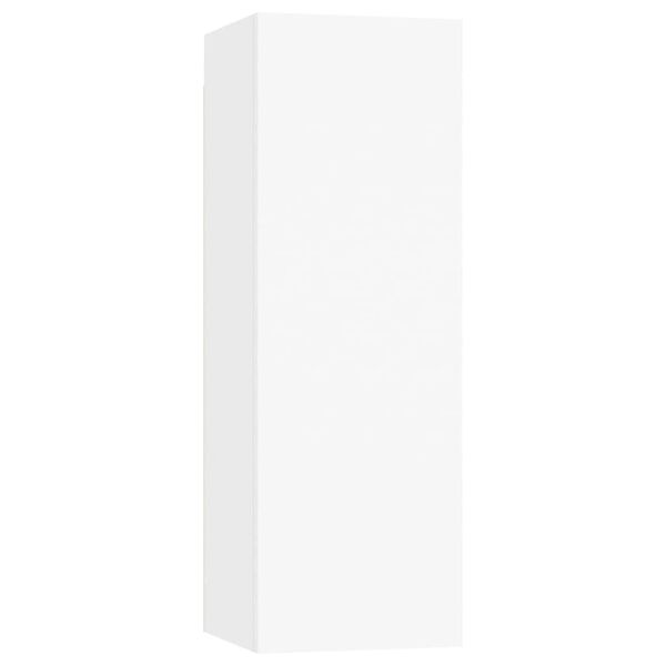 vidaXL Meubles TV 2 pcs Blanc 30,5x30x90 cm Bois d&rsquo;ing&eacute;nierie