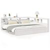 vidaXL Lit biblioth&egrave;que sans matelas blanc 180x200 cm bois pin massif