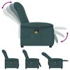 vidaXL Fauteuil de massage inclinable Vert fonc&eacute; Tissu