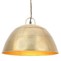 vidaXL Lampe suspendue industrielle vintage 25 W Laiton Rond 41 cm E27