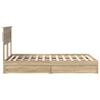 vidaXL Lit de Rangement Ch&ecirc;ne Sonoma 120 x 190 cm Bois d'ing&eacute;nierie
