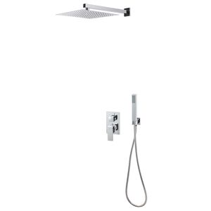 vidaXL Syst&egrave;me de douche Acier inoxydable 201 Argent&eacute;