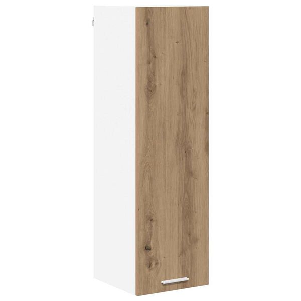 vidaXL Armoire suspendue avec porte Ch&ecirc;ne artisanal 30 x 31 x 100 cm