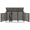 vidaXL Abri de poubelle triple 210x75x121 cm Bois de pin massif peint