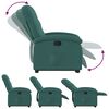 vidaXL Fauteuil inclinable vert foncé tissu