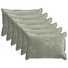 vidaXL Housse de coussin 6 pc HOUTEN Vert 50 x 70 cm Tissu Chenille