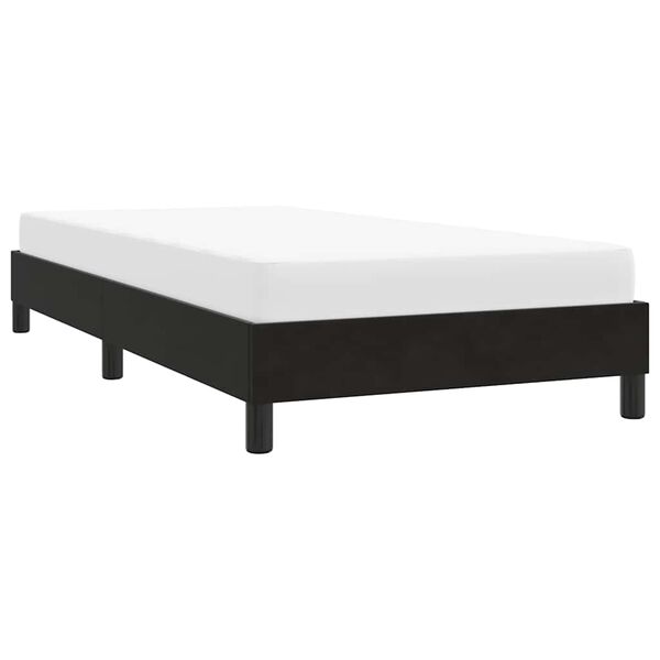 vidaXL Cadre de lit sans matelas noir 100x220 cm velours