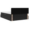 vidaXL Lit avec rangement et LED avec LED Noir 140 x 200 cm Velours