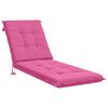 vidaXL Coussin de transat GEMERT 100 % polyester Rose 190 x 50 x 9 cm