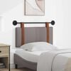 vidaXL T&ecirc;te de lit suspendue Uni Taupe 90 x 55 x 5 cm PU antique