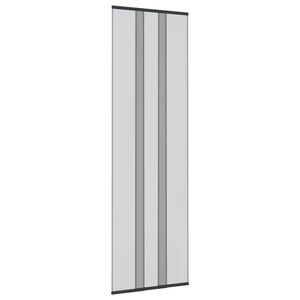 vidaXL &Eacute;cran de porte insectes avec rideau en maille Noir 70 x 220 cm