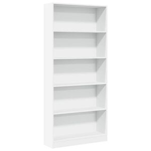vidaXL Biblioth&egrave;que blanc 80x24x176 cm bois d'ing&eacute;nierie