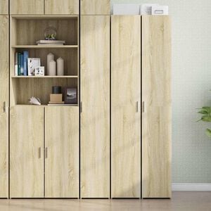 vidaXL Buffet haut ch&ecirc;ne sonoma 30x42,5x185 cm bois d'ing&eacute;nierie