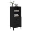 vidaXL Buffet Noir 34,5x34x90 cm Bois d'ingénierie