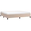 vidaXL Cadre de lit sans matelas cappuccino 200x200 cm similicuir