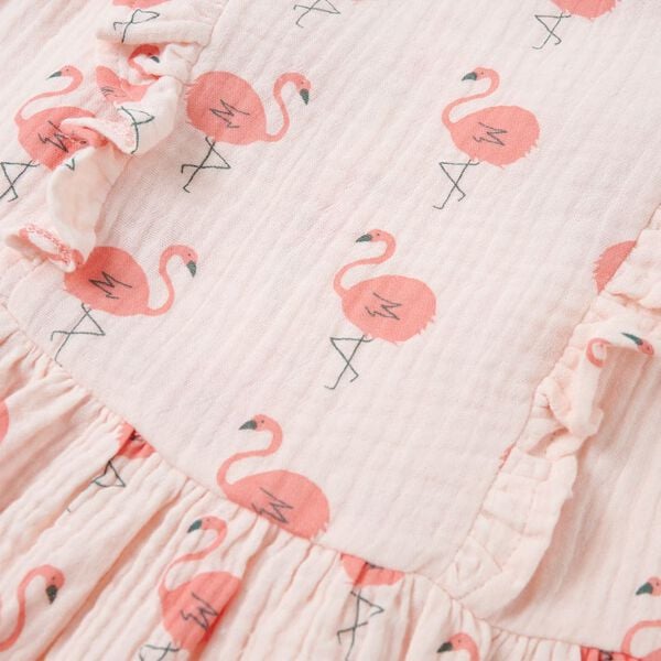 Robe pour enfants à volants rose pâle 104