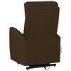 vidaXL Fauteuil de massage Marron foncé Tissu