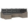 vidaXL Ensemble de salle &agrave; manger pour jardin 6 pc Gris