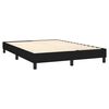 vidaXL Sommier &agrave; lattes de lit avec matelas LED Noir 140x190 cm Tissu