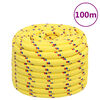 vidaXL Corde de bateau Jaune 20 mm 100 m Polypropyl&egrave;ne