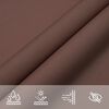 vidaXL Voile de parasol Tissu Oxford triangulaire 5x7x7 m Marron
