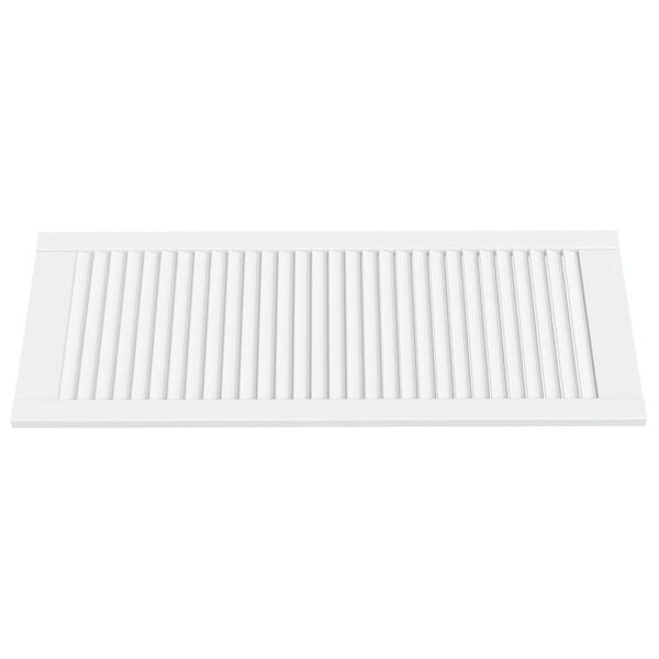 vidaXL Porte d'armoire &agrave; persiennes blanc 99,3x39,4 cm pin massif