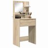 vidaXL Tables de maquillage pour chambre avec tiroir Ch&ecirc;ne Sonoma