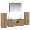 vidaXL Ensemble de mobilier de salle de bain 6 pc Ch&ecirc;ne artisanal