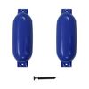 vidaXL Pare-choc de bateau 2 pcs bleu 69x21,5 cm PVC