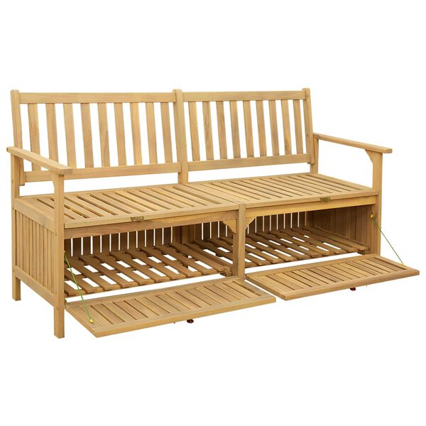 vidaXL Banc de rangement avec stockage avec porte Acacia massif