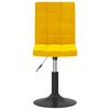 vidaXL Tabouret de bar Jaune moutarde Velours