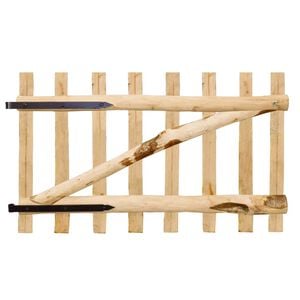 vidaXL Portillon simple de cl&ocirc;ture Bois de noisetier 100x60 cm