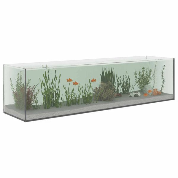 vidaXL Aquarium avec stockage Transparent 80 x 20 x 20 cm Verre