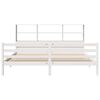 vidaXL Lit biblioth&egrave;que sans matelas blanc 180x200 cm bois pin massif