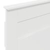 vidaXL T&ecirc;te de lit avec t&ecirc;te de lit Blanc 90 cm Bois d'ing&eacute;nierie