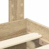 vidaXL Cadre de lit Ch&ecirc;ne Sonoma 135 x 190 cm Bois d'ing&eacute;nierie