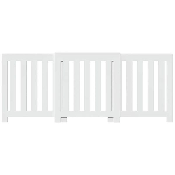 vidaXL Cache-radiateur blanc 205x21,5x83,5 cm bois d'ing&eacute;nierie