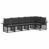 vidaXL Ensemble de canap&eacute;s d'ext&eacute;rieur 6 pcs Noir et Gris fonc&eacute;