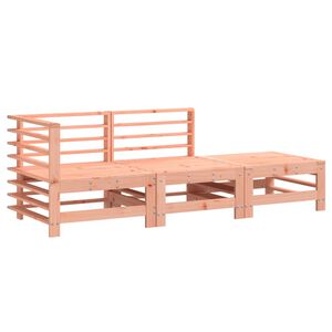 vidaXL Salon de jardin 3 pcs bois massif douglas