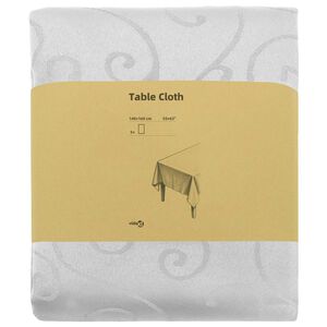 vidaXL Tissu de Table 5 pc Rectangulaire Blanc 140 x 160 cm