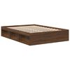 vidaXL Cadre de lit sans matelas ch&ecirc;ne marron 140x200 cm