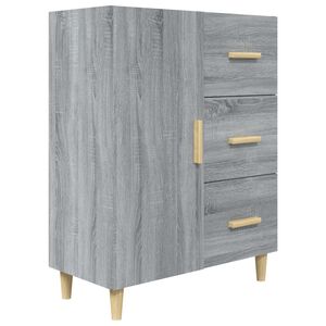vidaXL Buffet sonoma gris 69,5x34x90 cm bois d'ing&eacute;nierie