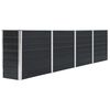 vidaXL Jardini&egrave;re 320x40x77 cm Acier galvanis&eacute; Anthracite