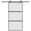 vidaXL Porte coulissante avec kit de quincaillerie noir 102,5x205 cm