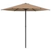 vidaXL Parasol de jardin Rectangulaire 2,3 x 2,3 m Polyester Taupe