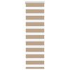 vidaXL Store z&egrave;bre marron sable largeur du tissu 35,9 cm polyester