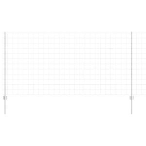 vidaXL Cl&ocirc;ture Euro avec poteau 10 x 1,2 m Acier galvanis&eacute; Argent&eacute;