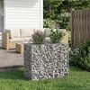 vidaXL Lit sur&eacute;lev&eacute; gabion Argent&eacute; 90 x 50 x 80 cm Acier galvanis&eacute;